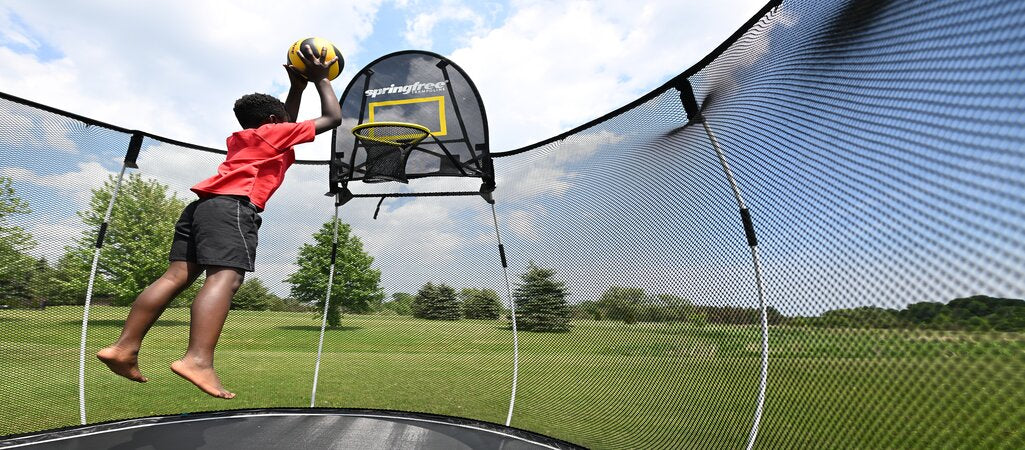 Springfree Trampoline Basketball Hoop Review (Pros, Cons, Cost)