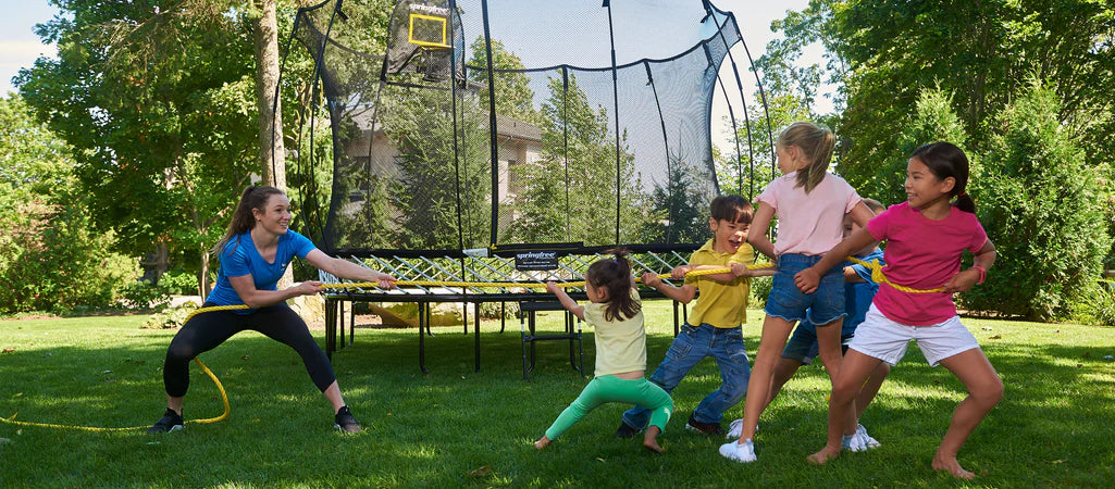 6 Backyard Games featuring Canadian athlete, Rosie MacLennan