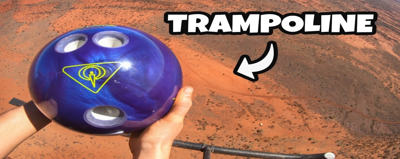 Bowling Ball vs Springfree Trampoline