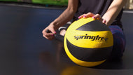 Load image into Gallery viewer, inflating a springfree trampoline ball

